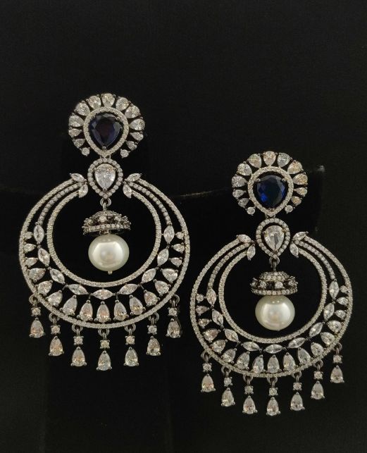 CHANDBALI CZ EARRINGS