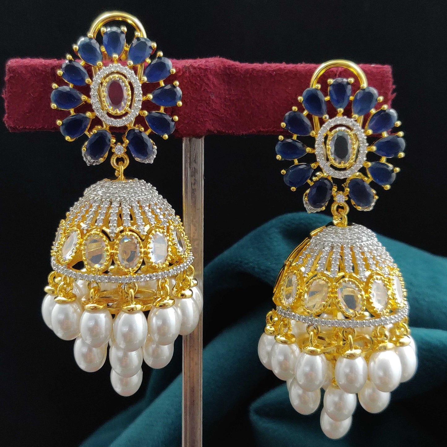 PEARL CLASSIC CZ JHUMKI