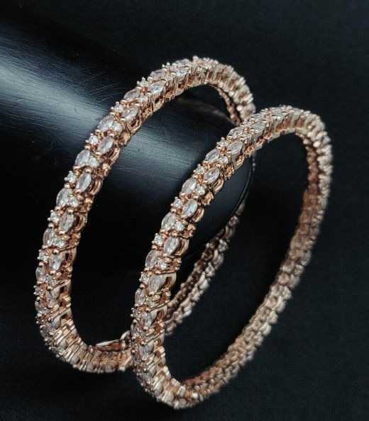 CRYSTAL MARQUISE CZ 2PC BANGLES