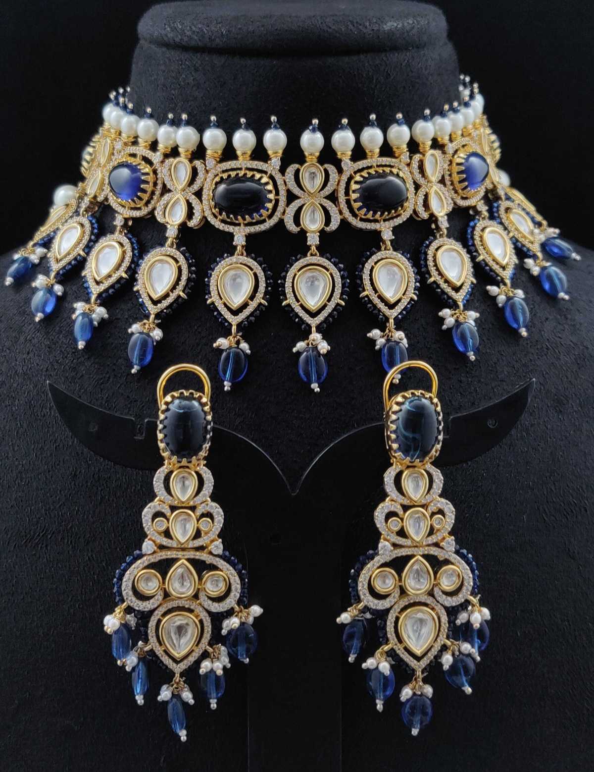 PEARL AD KUNDAN FUSION CHOKER