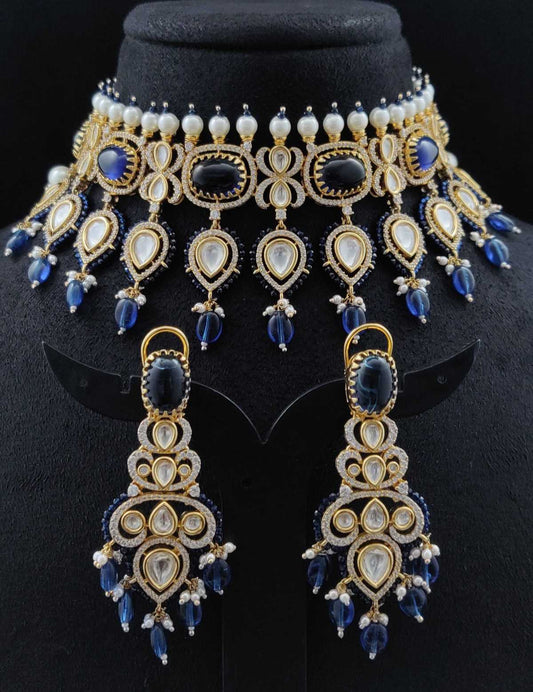 PEARL AD KUNDAN FUSION CHOKER