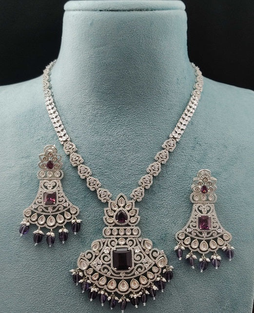 AD KUNDAN FUSION LONG NECKLACE