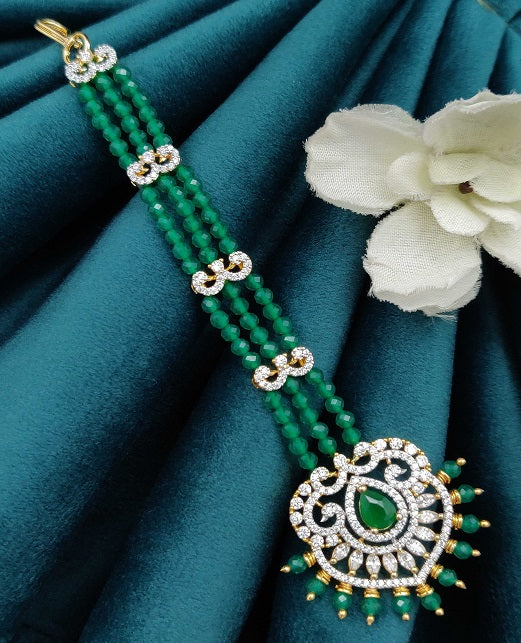 BEADED ELEGANT AD MAANG TIKKA