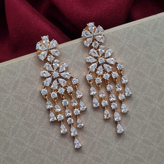 DANGLER CZ EARRINGS