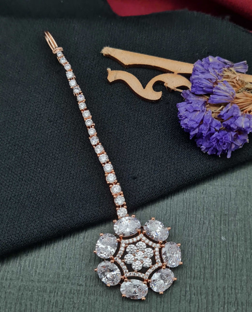 FLORAL CZ MAANG TIKKA