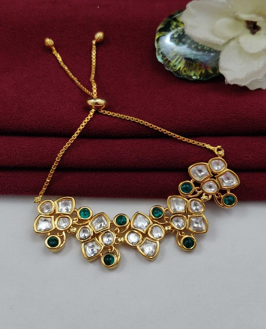 KUNDAN CHARM ADJUSTABLE BRACELET