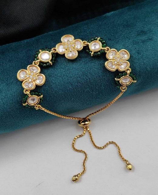 KUNDAN CHARM ADJUSTABLE BRACELET