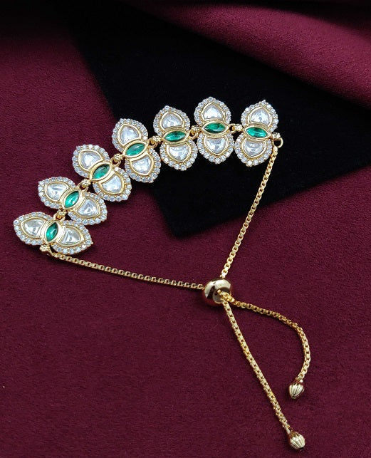 KUNDAN CHARM ADJUSTABLE BRACELET