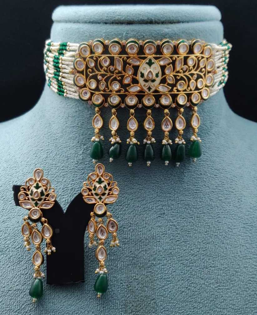 BEADED FANCY KUNDAN CHOKER