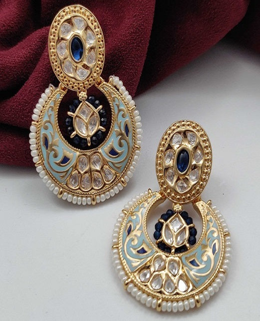 MEENAKARI KUNDAN EARRINGS