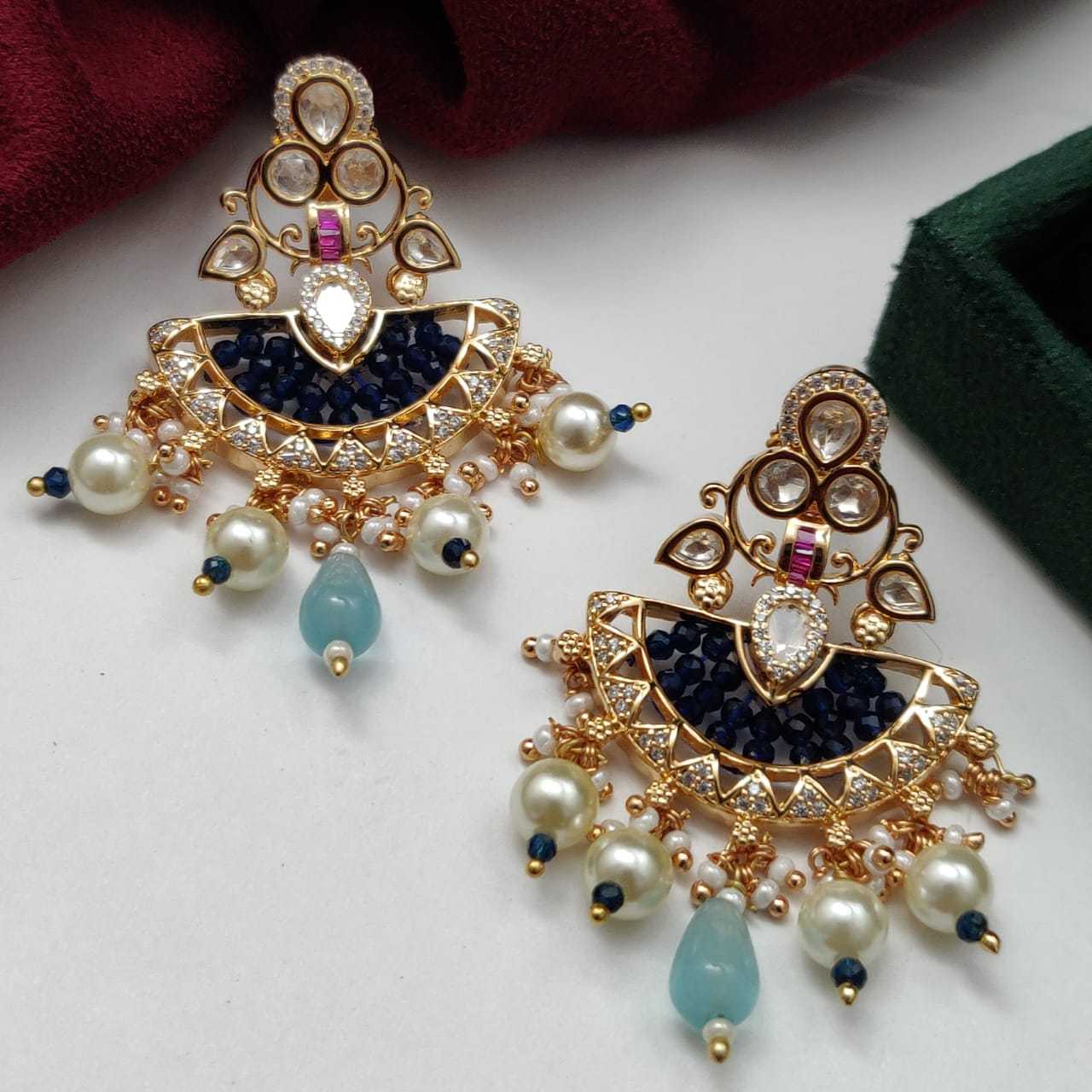 PEARL KUNDAN EARRINGS