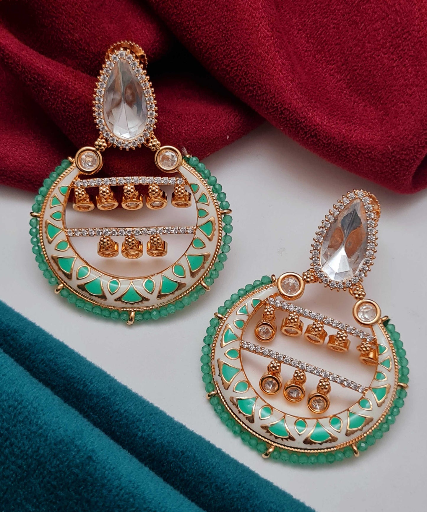 CHANDBALI CLASSIC KUNDAN EARRINGS