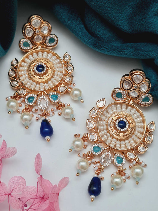 PEARL ELEGANT KUNDAN EARRINGS