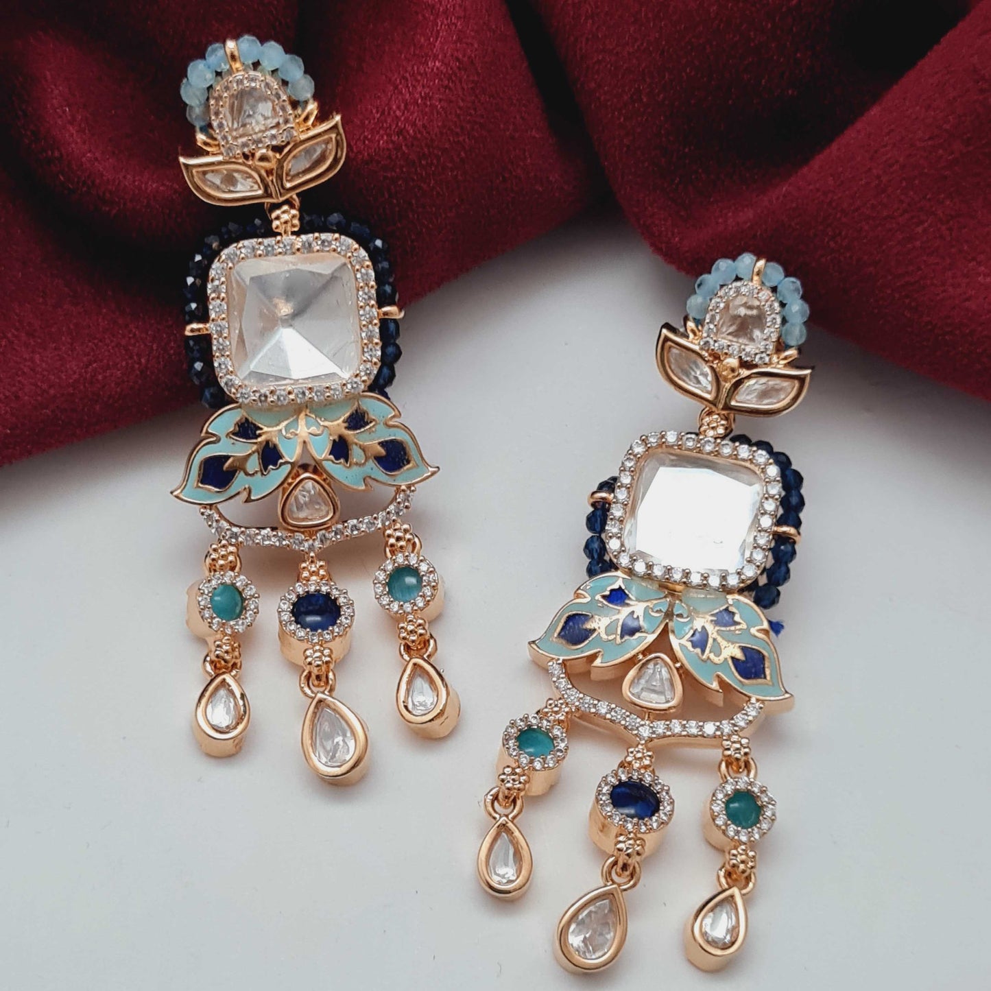 ELEGANT KUNDAN EARRINGS