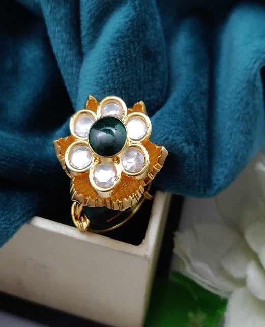 ELEGANT KUNDAN FINGER RINGS