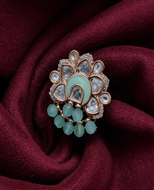 DESIGNER KUNDAN FINGER RINGS