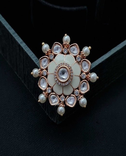 DESIGNER KUNDAN FINGER RINGS