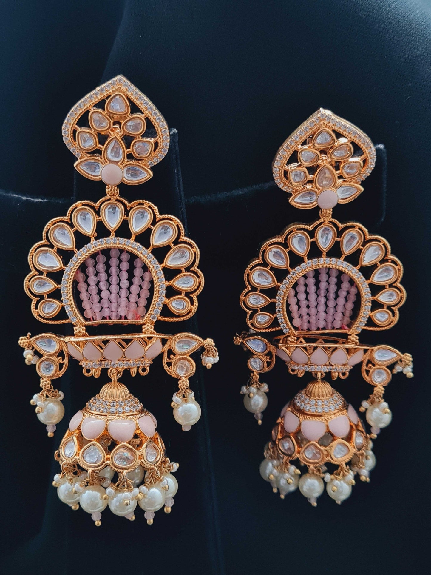 DESIGNER KUNDAN JHUMKI