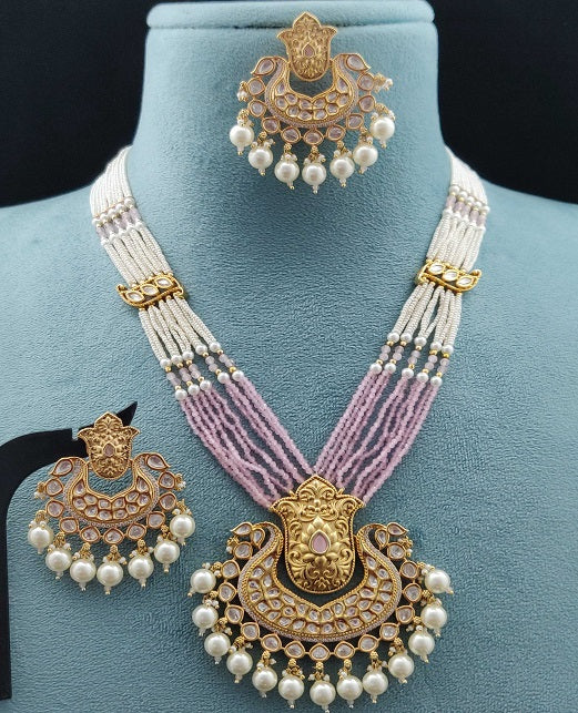 KUNDAN MALA PENDENT SET