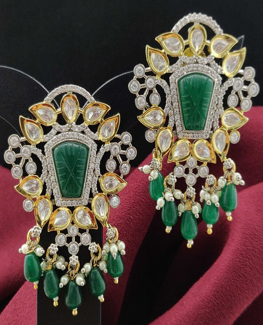 DESIGNER KUNDAN PEARL EARRINGS