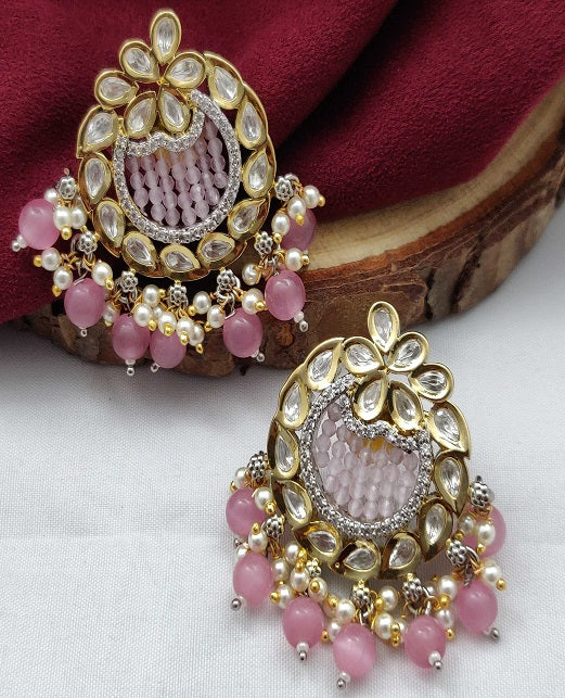 CLASSIC KUNDAN PEARL EARRINGS