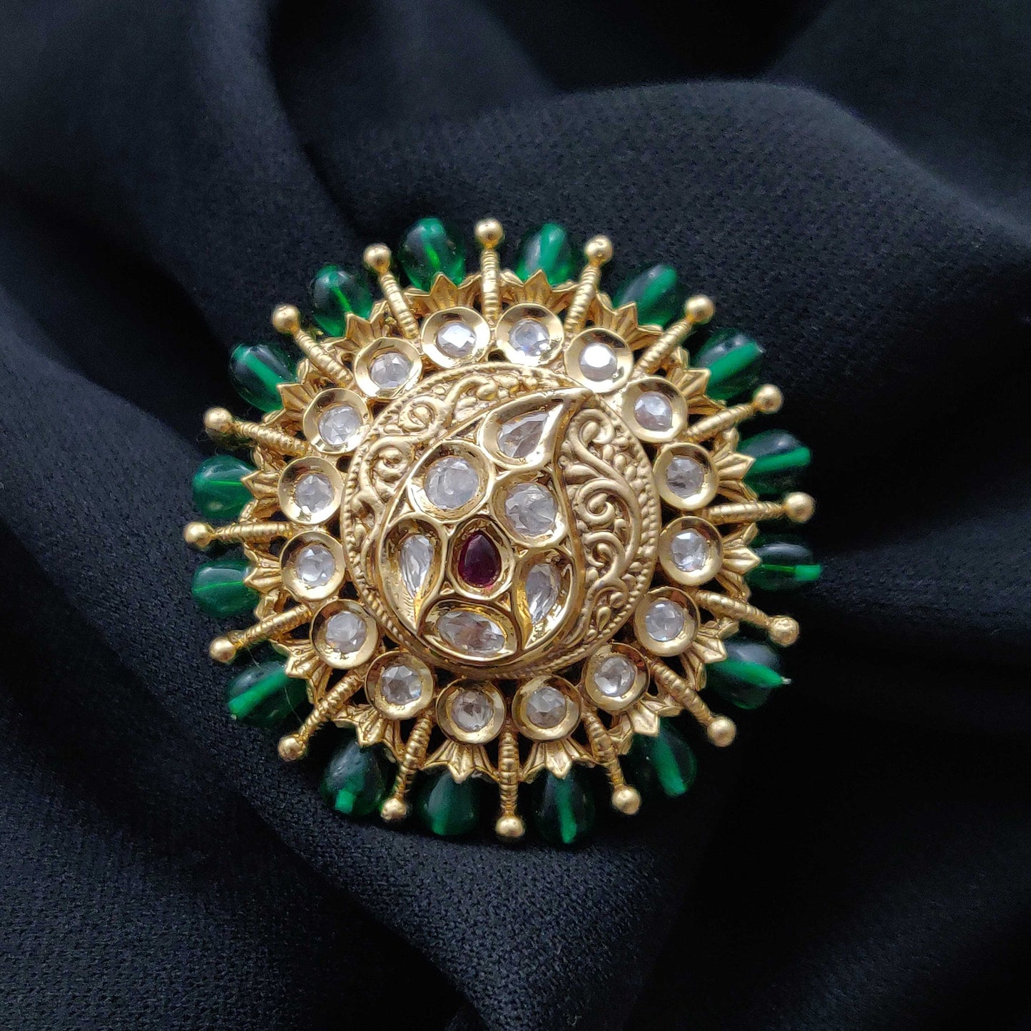 DESIGNER KUNDAN FINGER RINGS