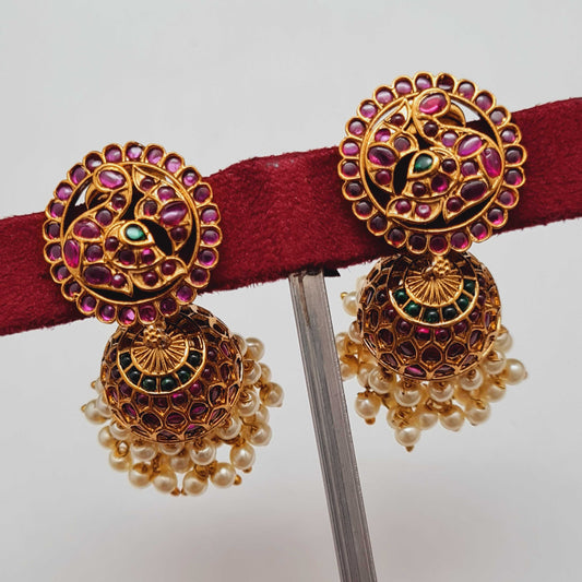 PEARL ANTIQUE JHUMKI