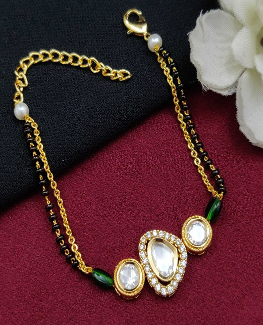 STYLISH HAND MANGALSUTRA BRACELET