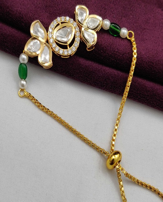 KUNDAN CHARM ADJUSTABLE BRACELET