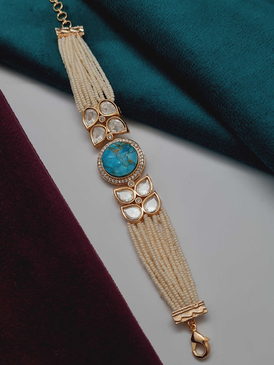 PEARL KUNDAN BRACELET