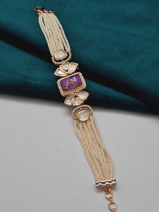 PEARL KUNDAN BRACELET