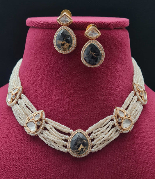 PEARL KUNDAN NECKLACE