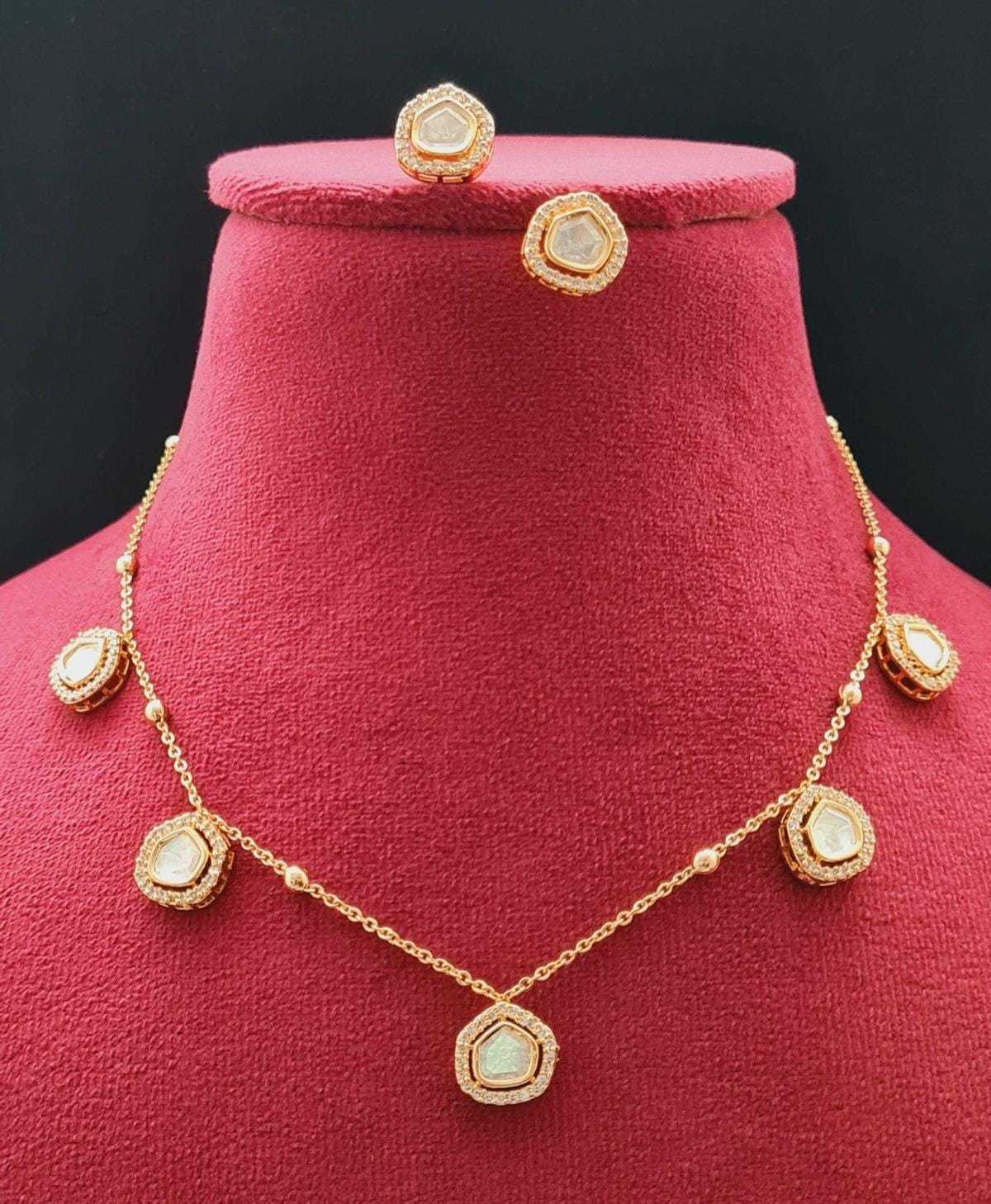 CHARM KUNDAN CHAIN SET