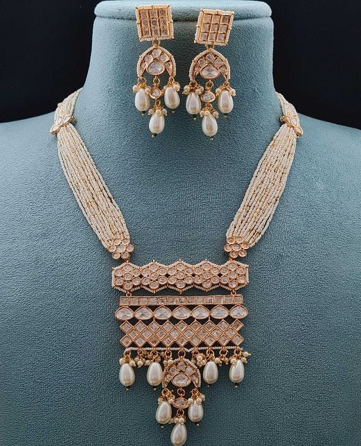 TRADITIONAL KUNDAN MALA PENDENT SET