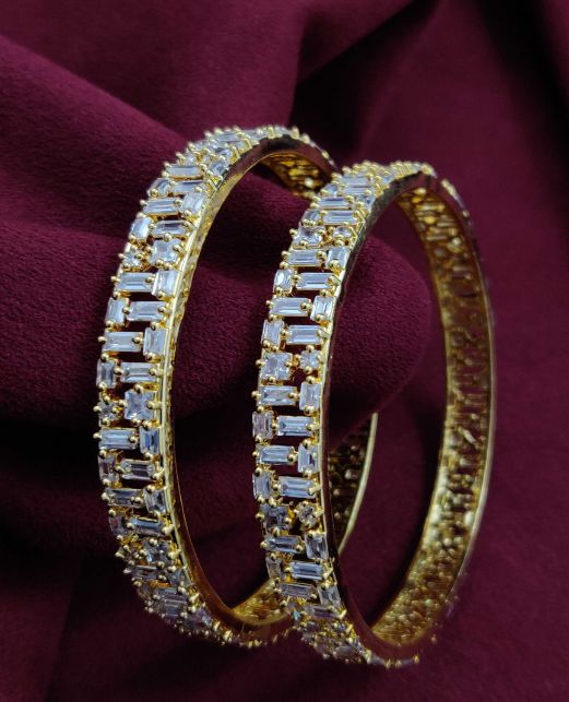 TRENDY CZ 2PC BANGLES