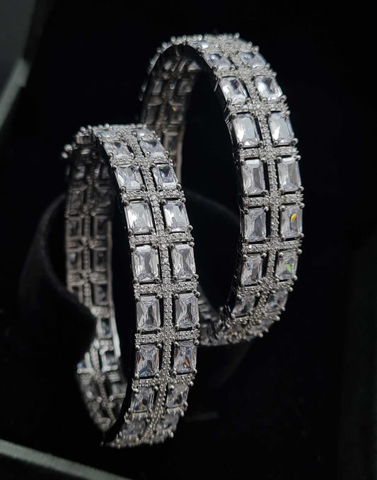 STUNNING CZ 2PC BANGLES