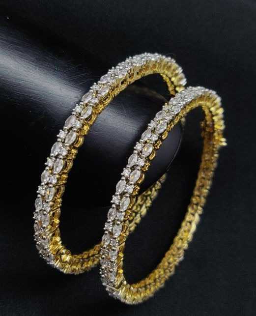 CRYSTAL MARQUISE CZ 2PC BANGLES