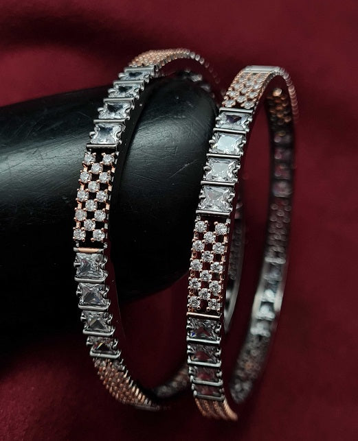 GLORIOUS CZ 2PC BANGLES