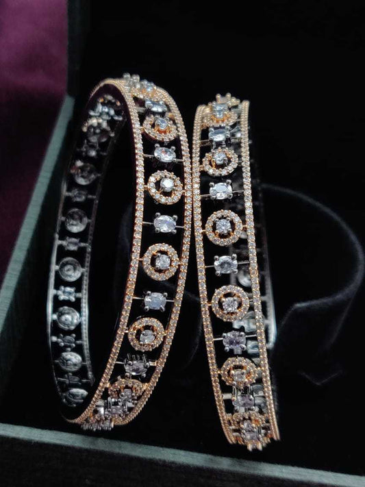 GLORIOUS CZ 2PC BANGLES