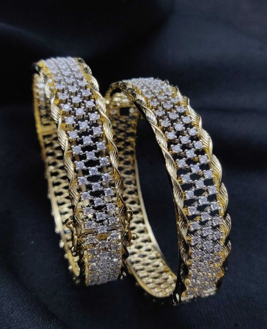 SPARKLE AD 2PC BANGLES