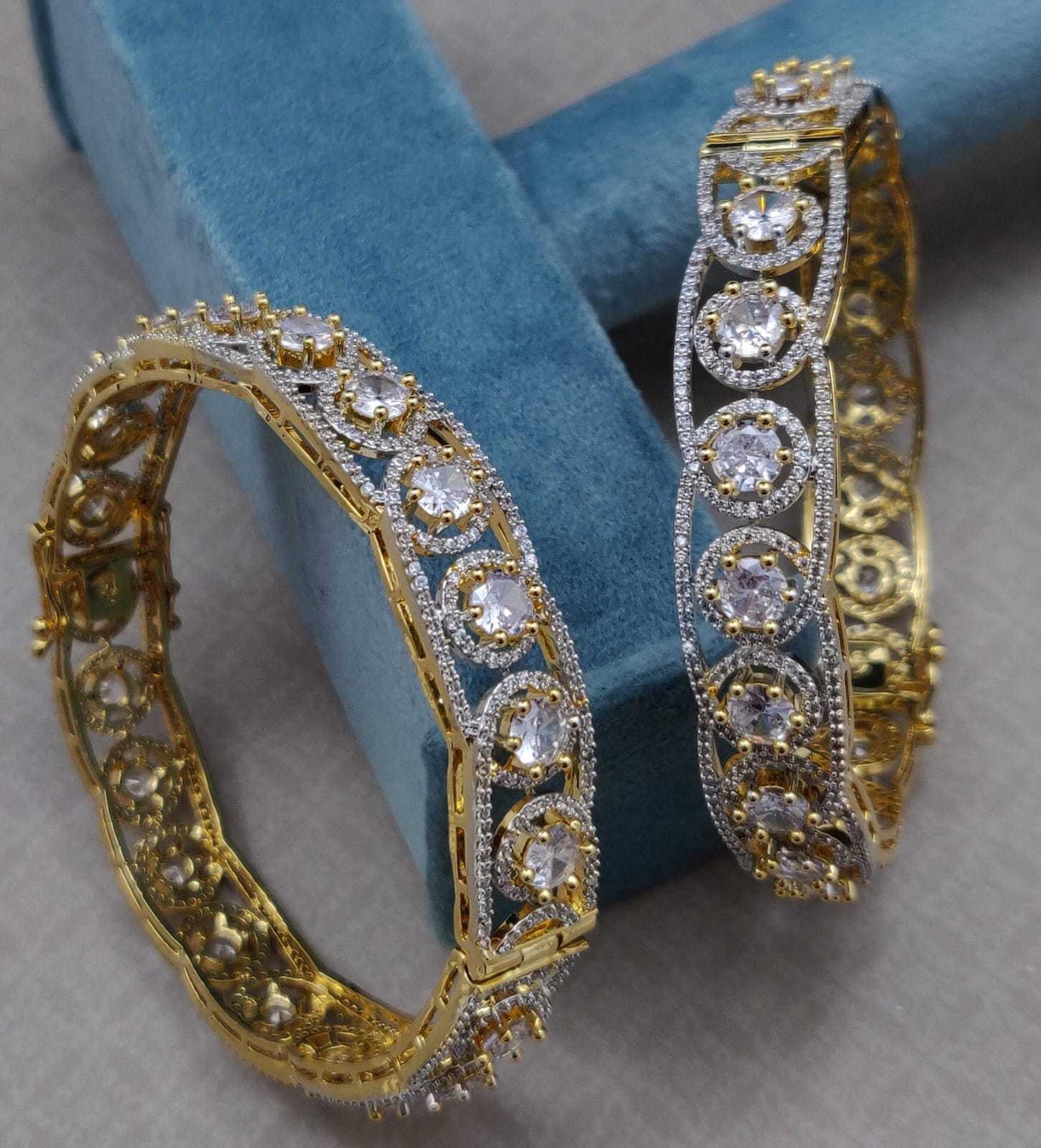 ELEGANT CZ 2PC BANGLES