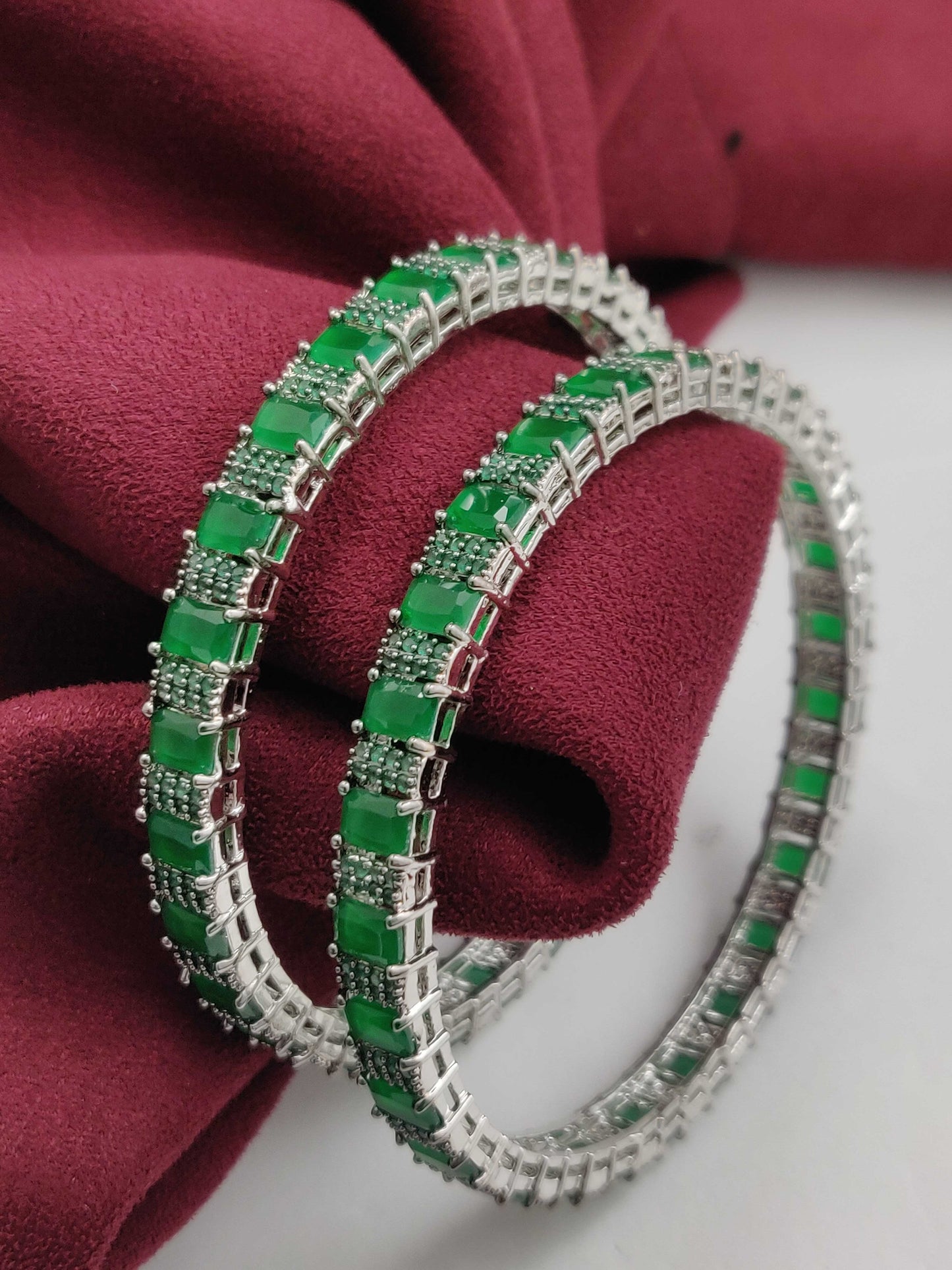 DELICATE CZ 2PC BANGLES