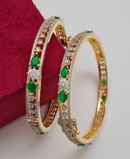 DELICATE CZ 2PC BANGLES