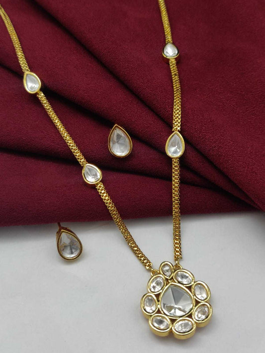 CHARM KUNDAN CHAIN.P.SET