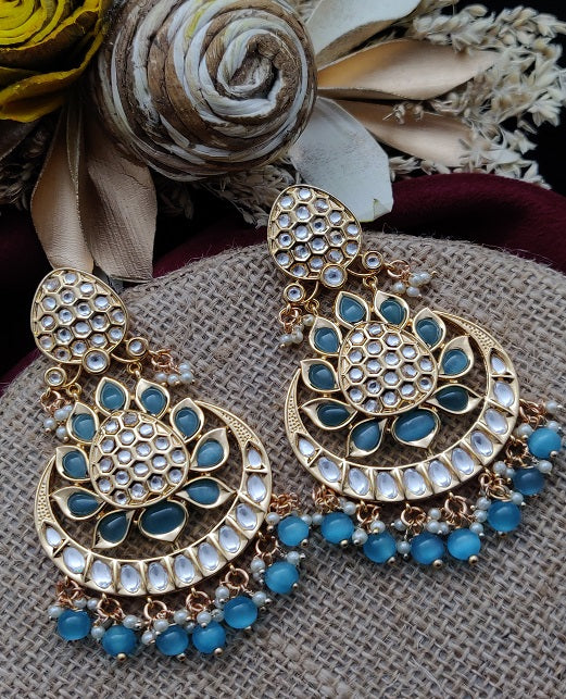 CHANDBALI KUNDAN EARRINGS