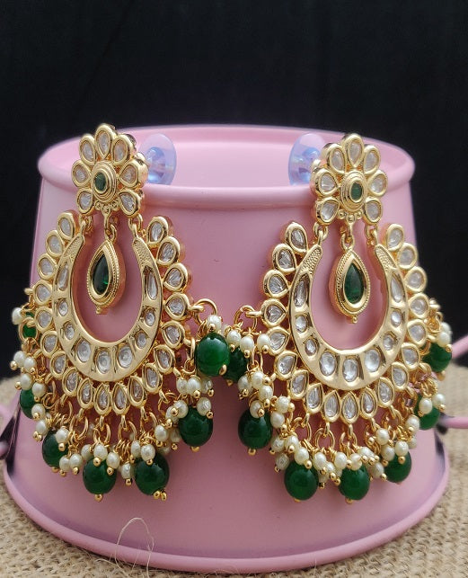 CHANDBALI KUNDAN EARRINGS