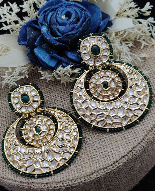 CHANDBALI KUNDAN EARRINGS