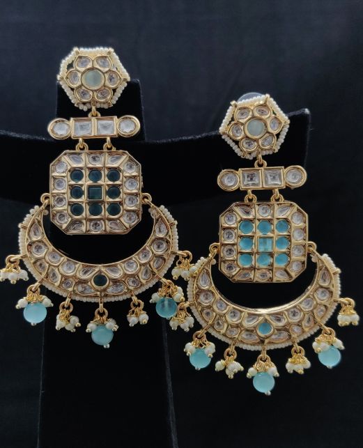 CHANDBALI KUNDAN EARRINGS