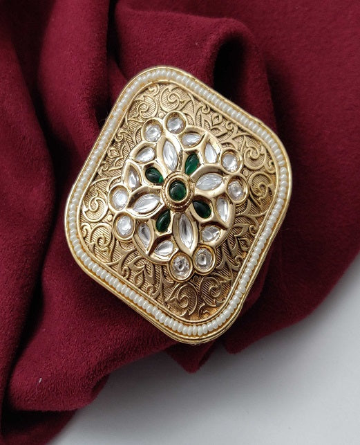 ELEGANCE KUNDAN FINGER RINGS