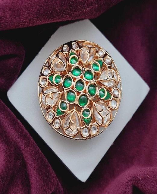 DESIGNER KUNDAN FINGER RINGS